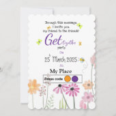 紫色 の 春 招待状 (正面)