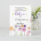 紫色 の 春 招待状 (スタンド正面)