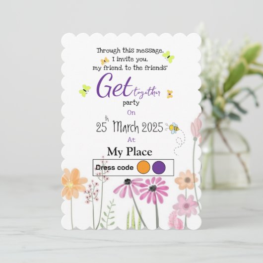 紫色 の 春 招待状 (スタンド正面)