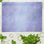 紫色、ティール(緑がかった色)の青、水およびすみれ色の水彩画 キッチンタオル (折り畳み)