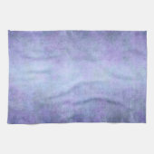 紫色、ティール(緑がかった色)の青、水およびすみれ色の水彩画 キッチンタオル (横)