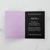 紫色 ドレス ブライズメイド 結婚式 お礼 R451B サンキューカード (内部)