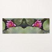 紫色、ピンクのはすの花 ヨガマット (裏面(横))