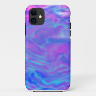 紫色、ピンクの、および青いTye染料の電話箱 iPhone 11 ケース