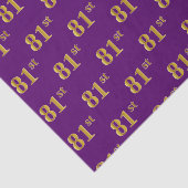 紫色、フェイク金ゴールド81番目(81番目)のイベント 薄葉紙 (詳細)