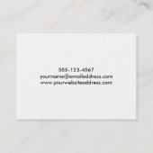 紫色、ブラウンのバーガンディの抽象美術、5a 名刺 (裏面)