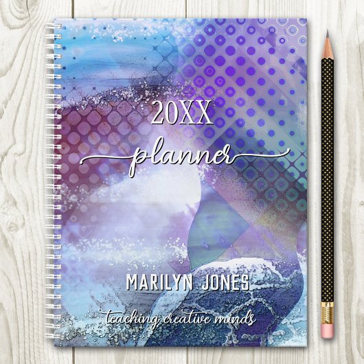 紫色 創造的な教師 アート プランナー