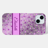 紫色,星,カスタマイズケース,ケース Case-Mate iPhoneケース (裏面 (横))
