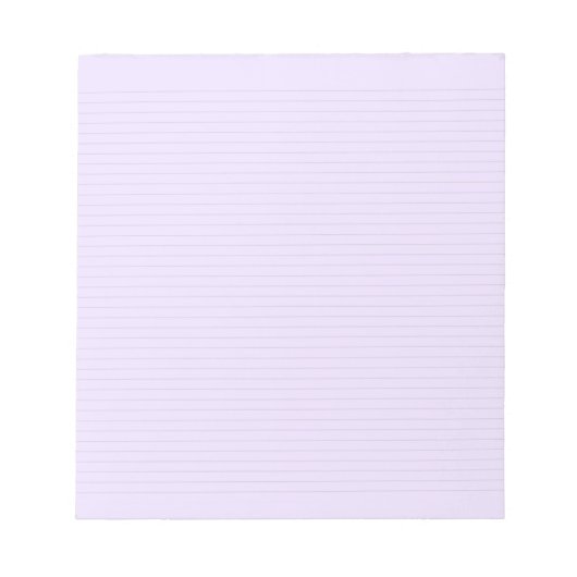 紫色（灰色の線は3 mm） ノートパッド (正面)