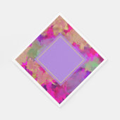 紫色、紫色和金色的大理石图案 スタンダードランチョンナプキン (角)