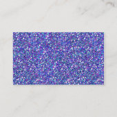 紫色、雪片のキンセアニェラの銀製の座席表 プレイスカード (裏面)