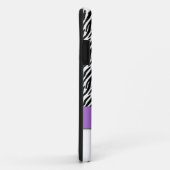 紫色、黒いシマウマのストライプなiPhone 5の場合 Case-Mate iPhoneケース (裏面/右)