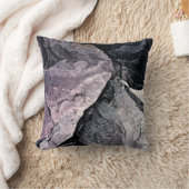 紫色、黒い及び灰色の抽象芸術 クッション (ブランケット)