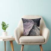 紫色、黒い及び灰色の抽象芸術 クッション (椅子)