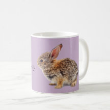 紫色I愛ウサギのバニーのCottontail
