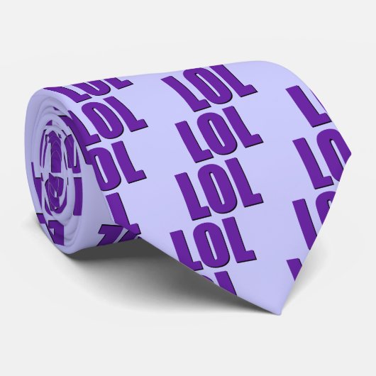紫色LOLのタイ ネクタイ (ロール)