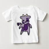 紫色Moo ベビーTシャツ (正面)