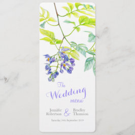 紫芋のクリパーアート結婚のディナーメニュー メニュー