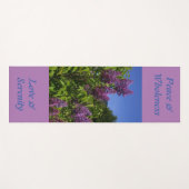 紫花かわいらし緑自然エコ ヨガマット (正面(横))