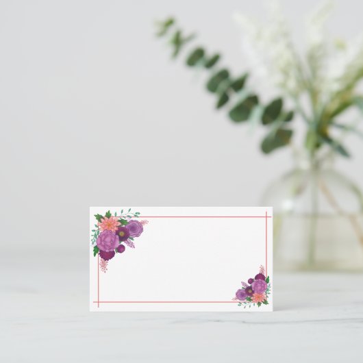 紫花の名刺縁ど 名刺 (スタンド正面)