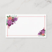 紫花の名刺縁ど 名刺 (正面)