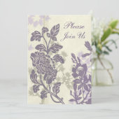 紫花の結婚願いの更新招待状 招待状 (スタンド正面)