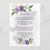 紫花の緑の詳細 エンクロージャーカード (正面)