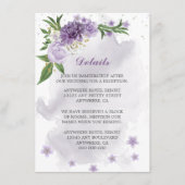 紫花の緑の詳細 エンクロージャーカード (正面)