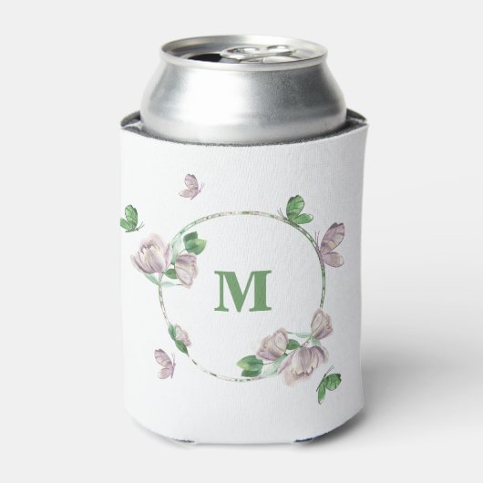 紫花の青蝶 缶クーラー (缶正面)