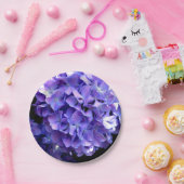 紫花びら ペーパープレート (パーティー)