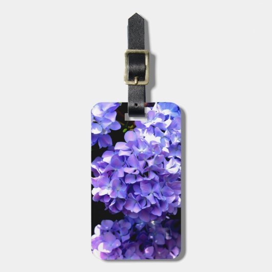 紫花びら ラゲッジタグ (正面縦)