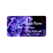 紫花びら ラベル (正面)