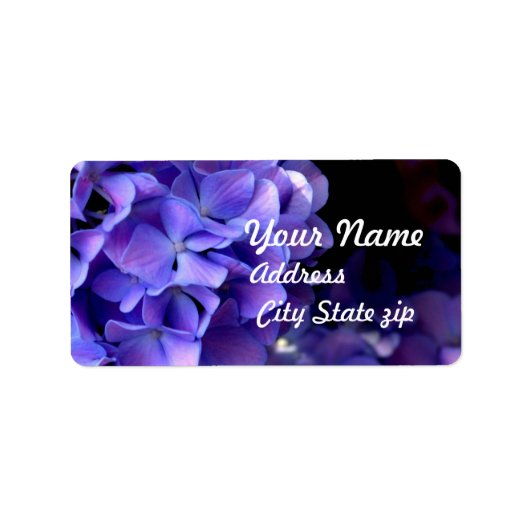 紫花びら ラベル (正面)