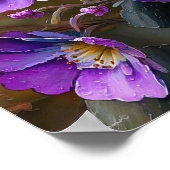 紫花アートプリントポスター ポスター (角)
