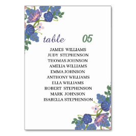 紫花エレガントカスタムウェディング テーブルナンバー