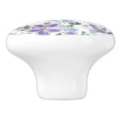 紫花エレガント模様引き出し セラミックノブ (側面)