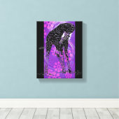 紫花キリンIII ～キャンバスプリント キャンバスプリント (インサイチュ (ウッドフロア))