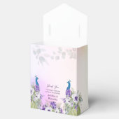 紫花クジャク結婚式の引き出物贈り物 フェイバーボックス (オープン)