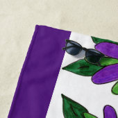 紫花ビーチタオル ビーチタオル (インサイチュ)
