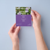 紫花ヨガA5フライヤー チラシ (手)