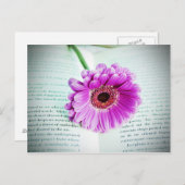 紫花ヴィンテージはがき ポストカード (正面/裏面)