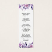 紫花写真葬祭記念しおり (裏面)