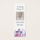 紫花写真葬祭記念しおり (正面)
