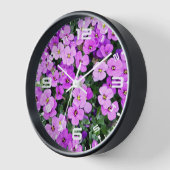 紫花園 壁時計 (傾斜)