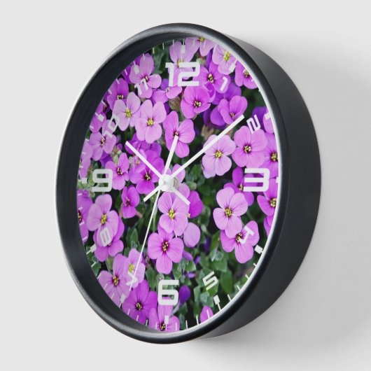 紫花園 壁時計 (傾斜)