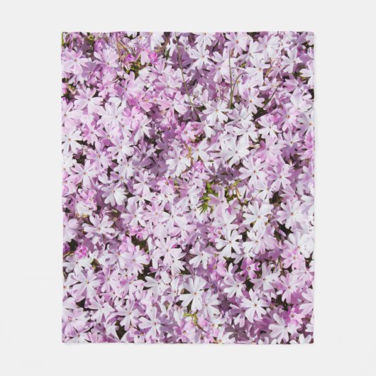 紫花夏の花の鮮度背景 フリースブランケット (正面)