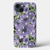 紫花柄 Case-Mate iPhoneケース (裏面)