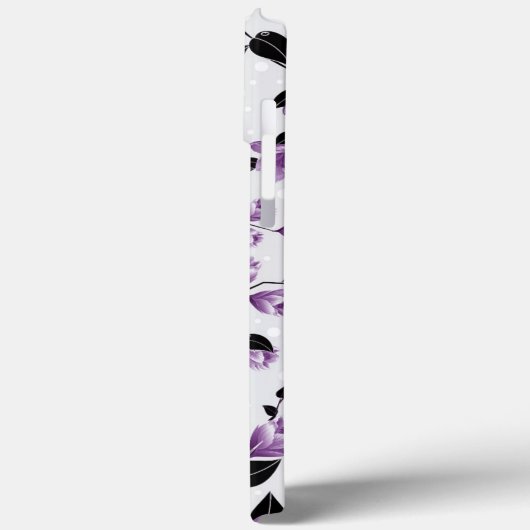 紫花柄 Case-Mate iPhoneケース (裏面 / 左)