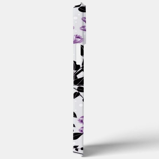 紫花柄 Case-Mate iPhoneケース (裏面 / 右)