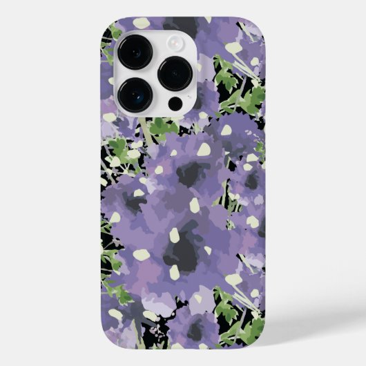 紫花柄 Case-Mate iPhoneケース (裏面)